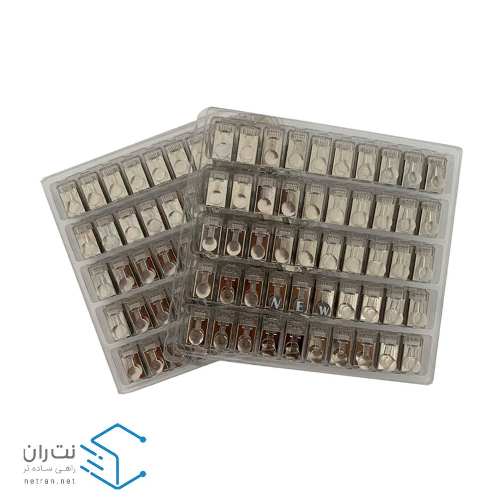سوکت شبکه نقره‌ای Cat6/7 SFTP باگ - BUG بسته 100 عددی + آچار سوکت زن هدیه-6